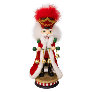 Thumbnail 1: Kurt Adler Hollywood Nutcrackers Red & Green Soldier Bells Nutcracker 