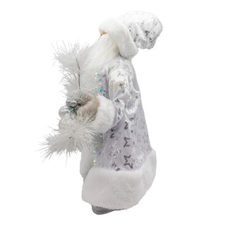Thumbnail 3: Kurt Adler Kurt Adler 18 in. White Standing Santa With Bear 