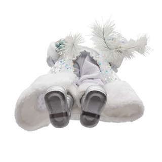 Thumbnail 5: Kurt Adler Kurt Adler 18 in. White Standing Santa With Bear 