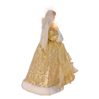 Thumbnail 4: Kurt Adler Kurt Adler 10" 10L Gold Angel Tree Topper 