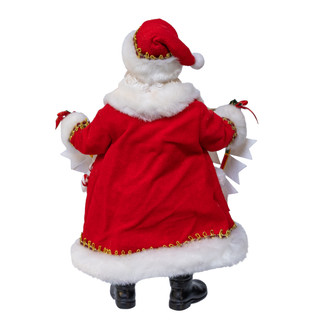Thumbnail 3: Kurt Adler Fabriché Santa Holding "Merry Christmas" Banner Garland 