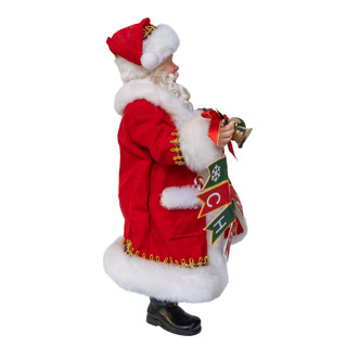 Thumbnail 5: Kurt Adler Fabriché Santa Holding "Merry Christmas" Banner Garland 
