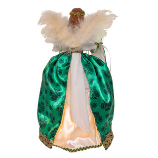Thumbnail 4: Kurt Adler Kurt Adler 16" UL 10-Light Irish Angel Tree Topper 