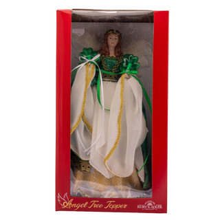 Thumbnail 6: Kurt Adler Kurt Adler 16" UL 10-Light Irish Angel Tree Topper 