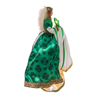 Thumbnail 7: Kurt Adler Kurt Adler 16" UL 10-Light Irish Angel Tree Topper 