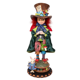 Thumbnail 1: Kurt Adler Hollywood Nutcrackers 18 in. Mr. Hatter Nutcracker 