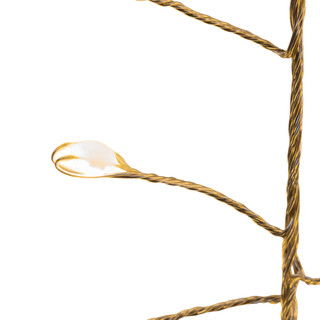 Thumbnail 6: Kurt Adler 9 Ft. 300L Warm White Twinkle Silver Wire Cluster Garland 