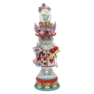 Thumbnail 1: Kurt Adler Hollywood Nutcrackers White Rabbit Water Globe Nutcracker 