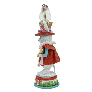 Thumbnail 5: Kurt Adler Hollywood Nutcrackers White Rabbit Water Globe Nutcracker 
