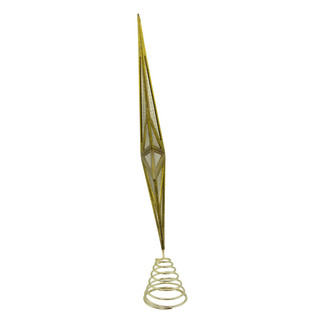 Thumbnail 4: Kurt Adler Kurt Adler Modern Gold Star Tree Topper 