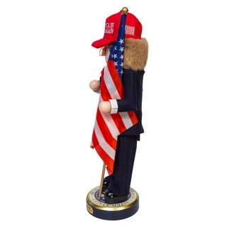 Thumbnail 2: Kurt Adler Kurt Adler 16 in.  Make America Great Again Trump Nutcracker 