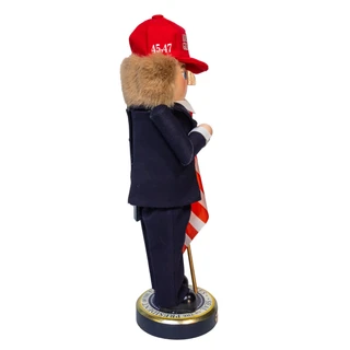 Thumbnail 4: Kurt Adler Kurt Adler 16 in.  Make America Great Again Trump Nutcracker 