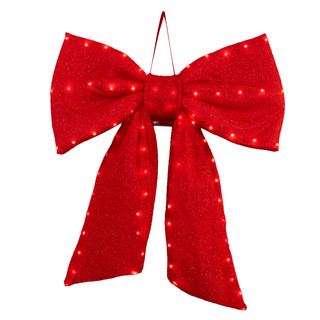 Thumbnail 1: Kurt Adler Kurt Adler Battery Operated Multifunction LED Red Bow 