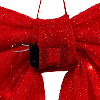 Thumbnail 4: Kurt Adler Kurt Adler Battery Operated Multifunction LED Red Bow 