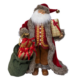Thumbnail 1: Kurt Adler Kurt Adler 17 in. Jacqueline Kent Santa With Bag & Gifts 