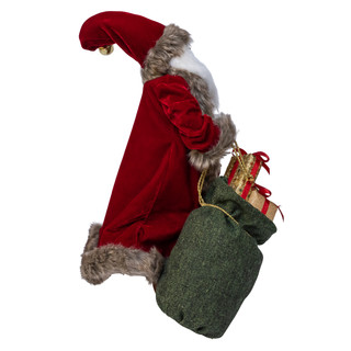 Thumbnail 6: Kurt Adler Kurt Adler 17 in. Jacqueline Kent Santa With Bag & Gifts 