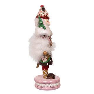 Thumbnail 2: Kurt Adler Hollywood Nutcrackers Gingerbread & Santa Mug Hat Nutcracker 
