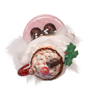 Thumbnail 4: Kurt Adler Hollywood Nutcrackers Gingerbread & Santa Mug Hat Nutcracker 