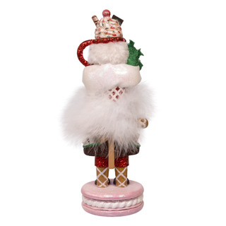 Thumbnail 5: Kurt Adler Hollywood Nutcrackers Gingerbread & Santa Mug Hat Nutcracker 