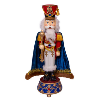 Thumbnail 1: Kurt Adler Kurt Adler 21 in. Musical Blue & Red Soldier Nutcracker 