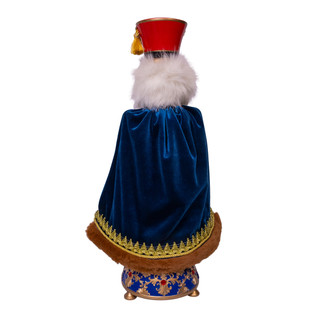 Thumbnail 5: Kurt Adler Kurt Adler 21 in. Musical Blue & Red Soldier Nutcracker 