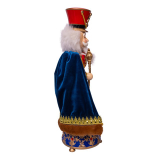 Thumbnail 6: Kurt Adler Kurt Adler 21 in. Musical Blue & Red Soldier Nutcracker 