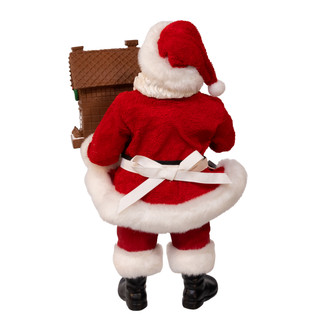Thumbnail 4: Hershey's Kurt Adler 10.5. in. Hershey's Chocolate House With Santa 