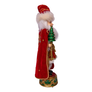 Thumbnail 4: Kurt Adler Kurt Adler 21 in. Musical Red King Santa Nutcracker 