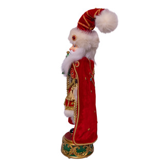 Thumbnail 6: Kurt Adler Kurt Adler 21 in. Musical Red King Santa Nutcracker 