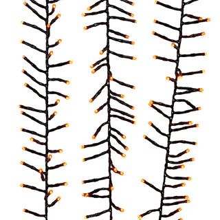 Thumbnail 2: Kurt Adler Kurt Adler 16 Ft. Dual Color LED Cluster Garland Light Set 