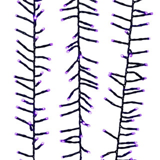 Thumbnail 5: Kurt Adler Kurt Adler 16 Ft. Dual Color LED Cluster Garland Light Set 