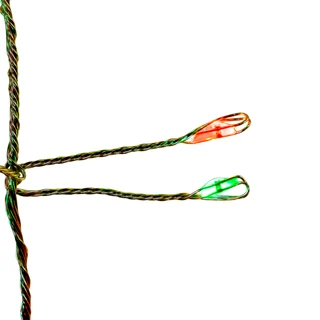 Thumbnail 2: Kurt Adler 240L Red & Green Twinkle LED Silver Wire Cluster Garland 