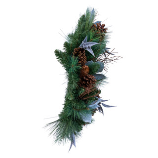 Thumbnail 2: Kurt Adler Kurt Adler 24 in. Natural Pine Cone Wreath 