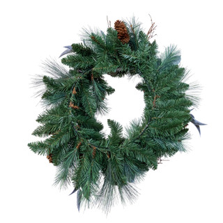 Thumbnail 3: Kurt Adler Kurt Adler 24 in. Natural Pine Cone Wreath 