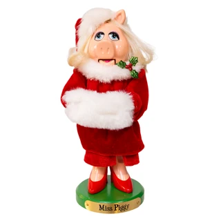 Thumbnail 1: The Muppets Kurt Adler 10 in. Disney Miss Piggy Nutcracker 