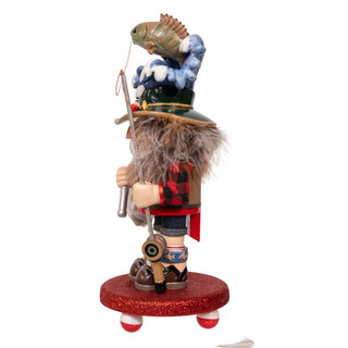 Thumbnail 6: Kurt Adler Kurt Adler 12 in. Hollywood Nutcrackers Fisherman Nutcracker 