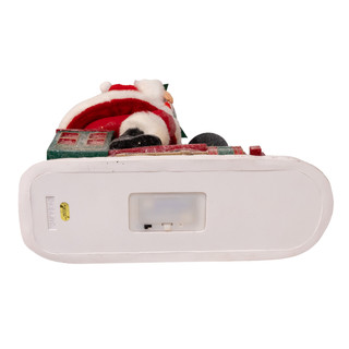 Thumbnail 3: Kurt Adler  10.5 in. Fabriché Battery Operated Santa On Light-Up Train 