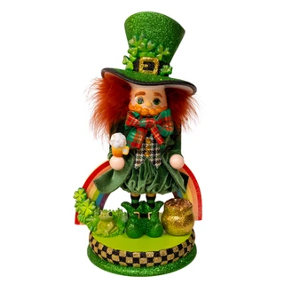 Thumbnail 1: Kurt Adler Hollywood Nutcrackers 13 in. Irish Leprechaun Nutcracker 