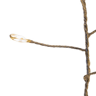 Thumbnail 5: Kurt Adler 240L Warm White Micro LED Silver Wire Cluster Garland 