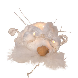 Thumbnail 2: Kurt Adler Kurt Adler 10" 10L White Angel Tree Topper 