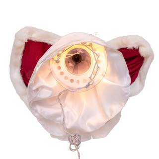 Thumbnail 3: Kurt Adler  16" UL 10-Light Ruby Pomegranate Angel Tree Topper 