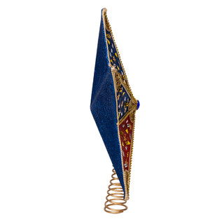 Thumbnail 2: Kurt Adler 13.5 in. Red, White & Blue 5-Point Star Tree Topper 