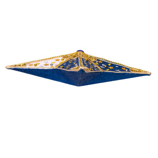 Thumbnail 4: Kurt Adler 13.5 in. Red, White & Blue 5-Point Star Tree Topper 