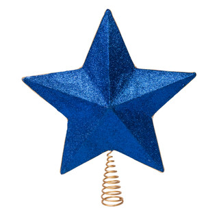 Thumbnail 6: Kurt Adler 13.5 in. Red, White & Blue 5-Point Star Tree Topper 