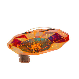 Thumbnail 4: Kurt Adler Kurt Adler Magical Iridescence Holographic Jack-O-Lantern 