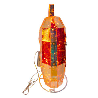 Thumbnail 6: Kurt Adler Kurt Adler Magical Iridescence Holographic Jack-O-Lantern 
