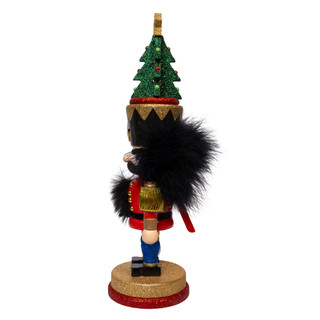 Thumbnail 2: Kurt Adler  Hollywood Nutcrackers Traditional Nutcracker With Tree Hat 