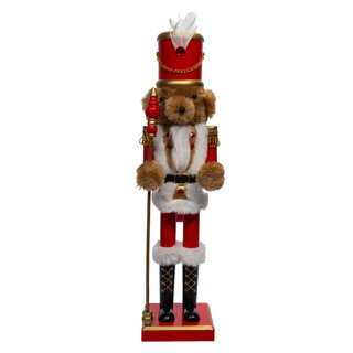 Thumbnail 1: Kurt Adler Kurt Adler 15 in. Teddy Bear Soldier Nutcracker 