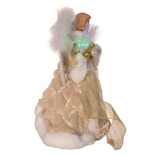 Thumbnail 4: Kurt Adler 12 in. Fiber Optic LED Angel Tree Topper 
