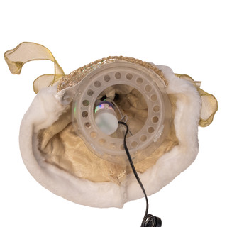 Thumbnail 5: Kurt Adler 12 in. Fiber Optic LED Angel Tree Topper 